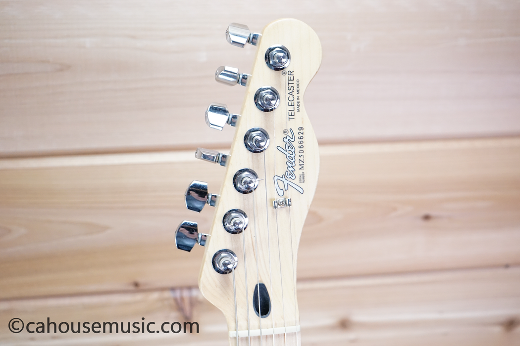 Fender Standard Telecaster Maple Neck Electric Guitar Black Used
