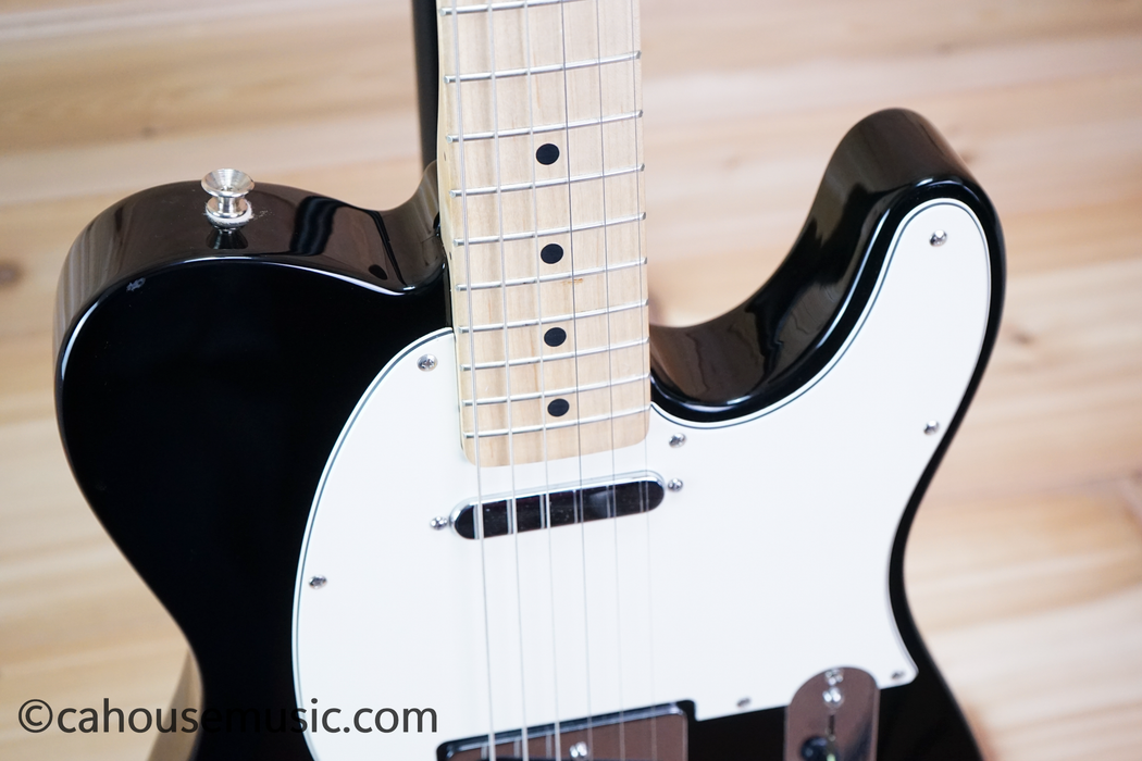 Fender Standard Telecaster Maple Neck Electric Guitar Black Used