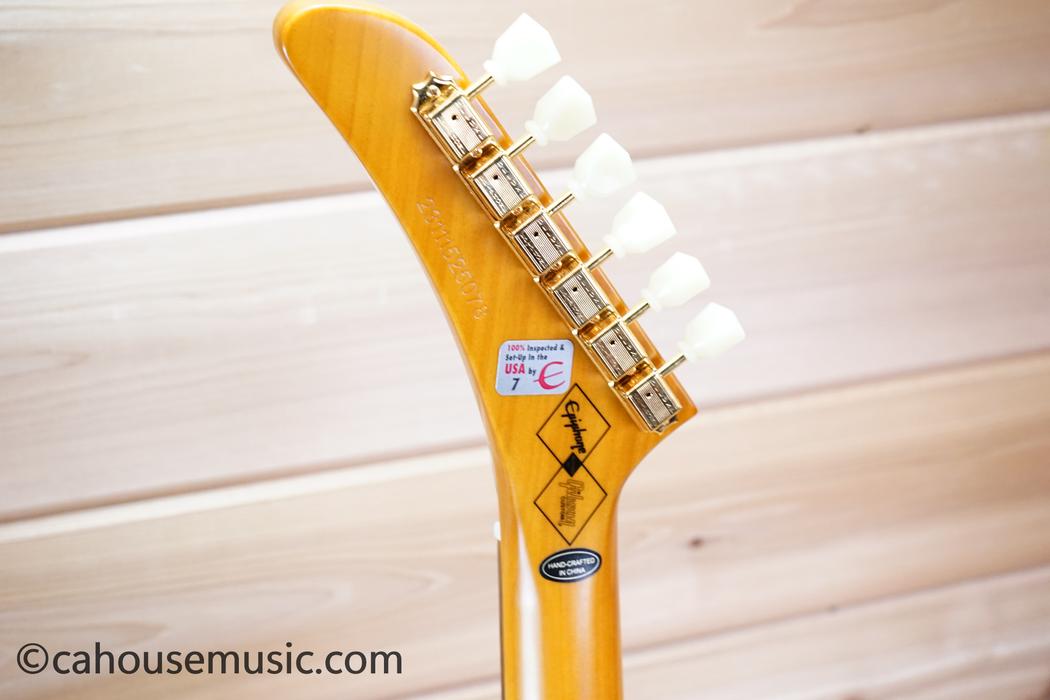 Epiphone 1958 Korina Explorer Reissue Antique Natural Electric Guitar Used