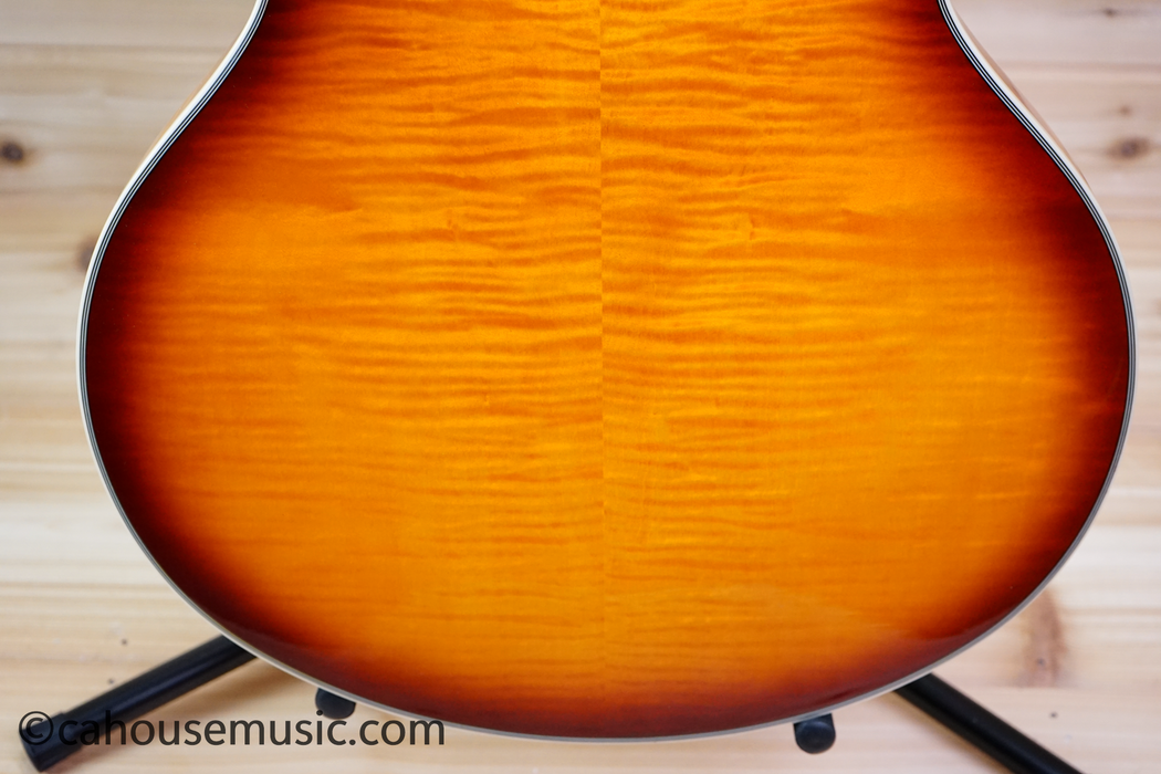 D'Angelico Premier DC Dark Iced Tea Burst Semi-Hollowbody Electric Guitar Used