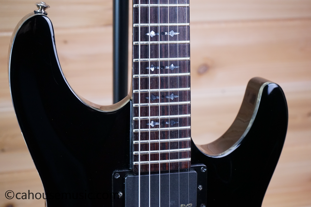 Schecter Hellraiser C-1 Gloss Black Electric Guitar Used