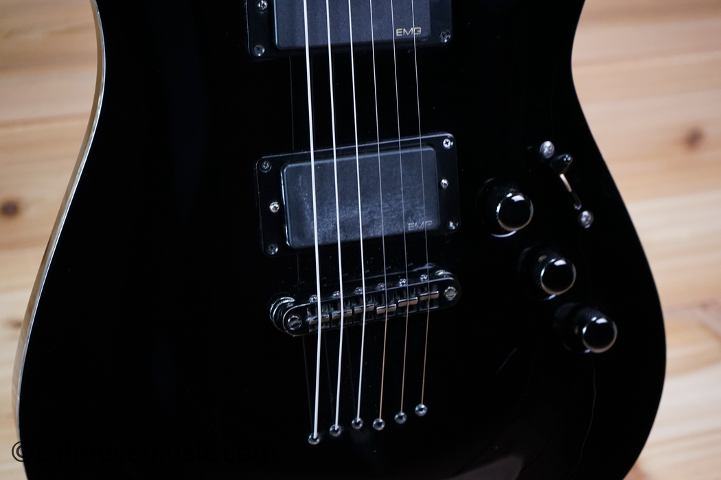 Schecter Hellraiser C-1 Gloss Black Electric Guitar Used