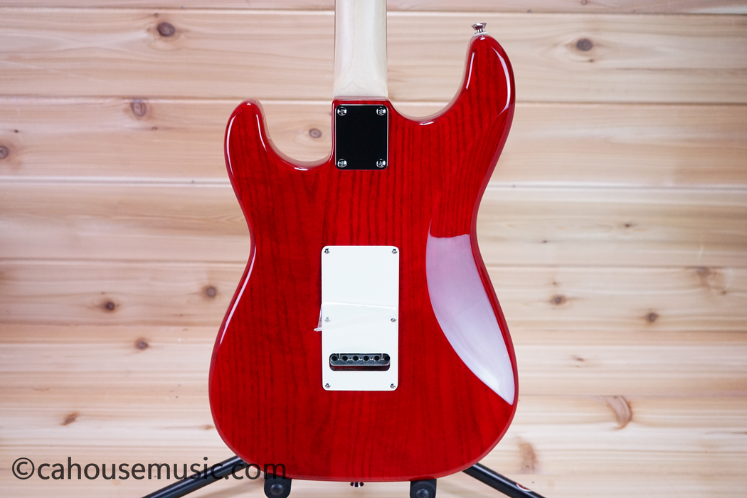 G&L Tribute S-500 Solid Body Electric Guitar Transparent Cherry Used