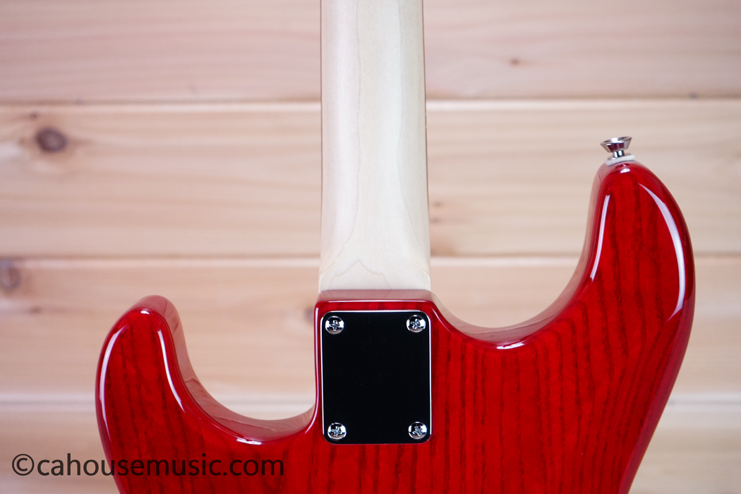 G&L Tribute S-500 Solid Body Electric Guitar Transparent Cherry Used
