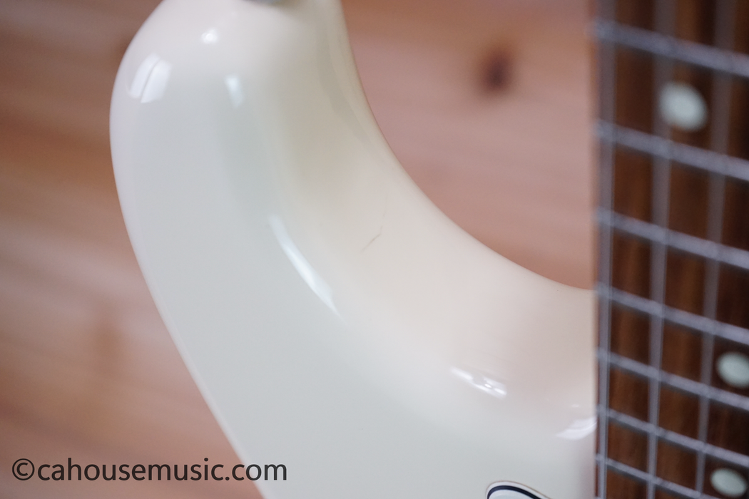 Fender American Standard Stratocaster Electric Guitar Olympic White Used