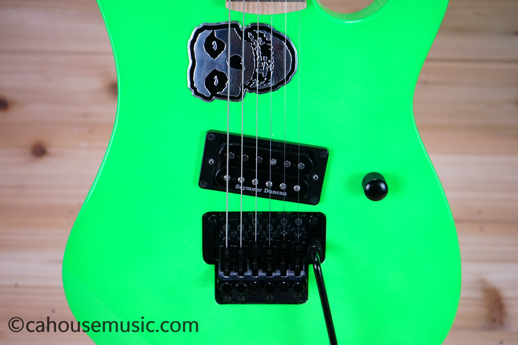 B.C. Rich Gunslinger Retro Neon Green Electric Guitar Used