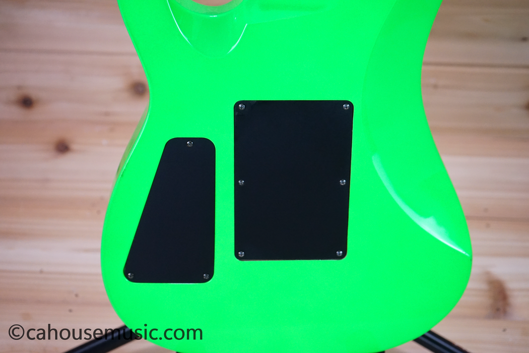 B.C. Rich Gunslinger Retro Neon Green Electric Guitar Used