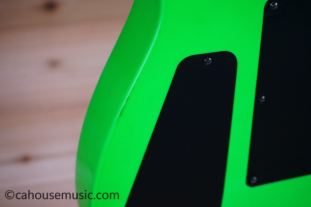 B.C. Rich Gunslinger Retro Neon Green Electric Guitar Used
