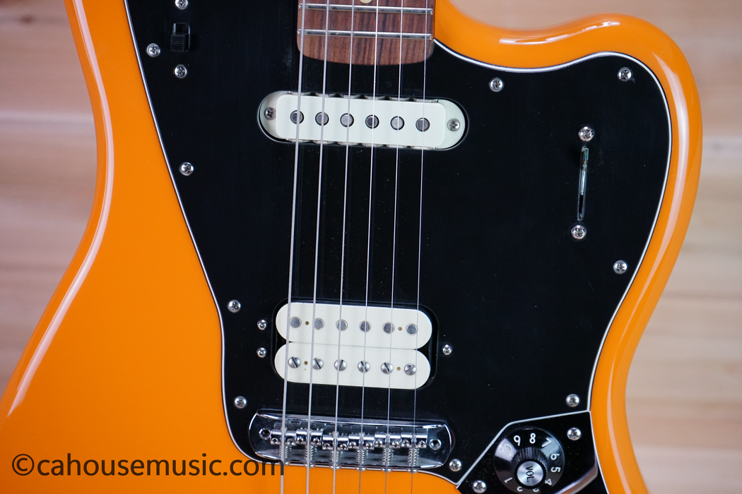 Fender Player Jaguar Pau Ferro Fingerboard Electric Guitar Capri Orange Used