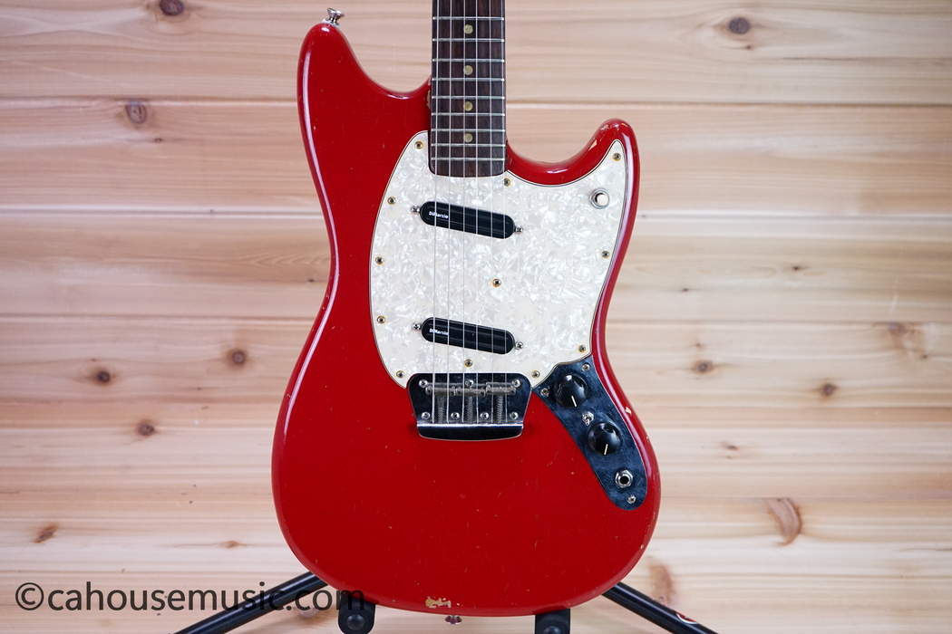 1966 Fender Duo-Sonic II Dakota Red Electric Guitar Used