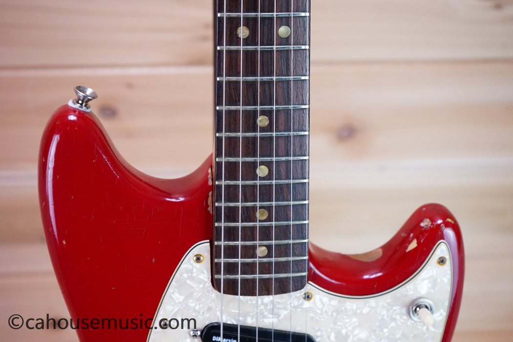 1966 Fender Duo-Sonic II Dakota Red Electric Guitar Used