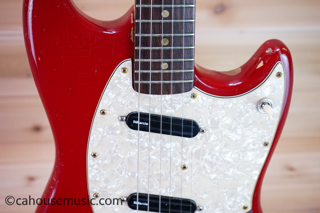 1966 Fender Duo-Sonic II Dakota Red Electric Guitar Used