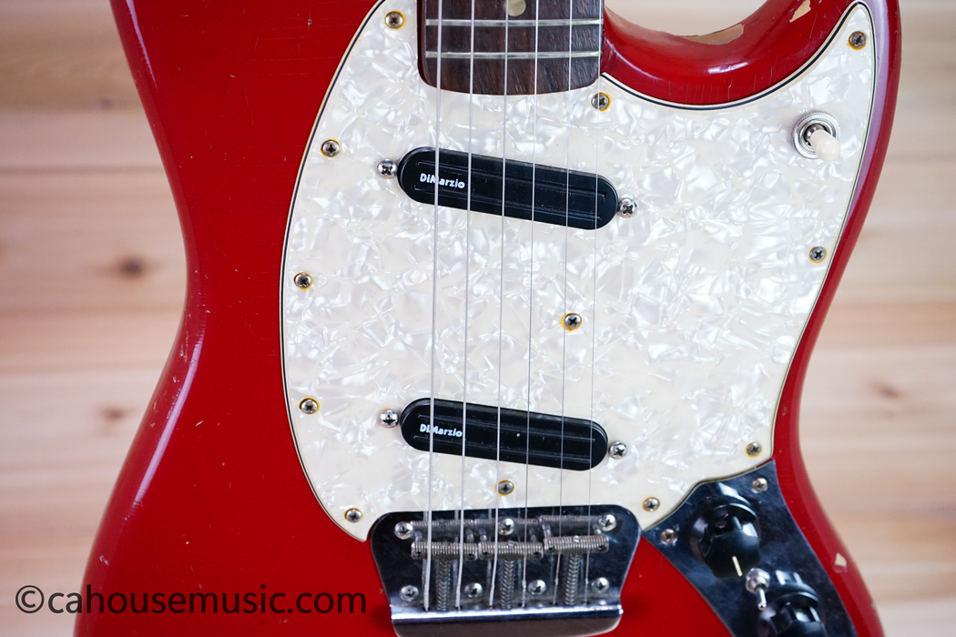 1966 Fender Duo-Sonic II Dakota Red Electric Guitar Used
