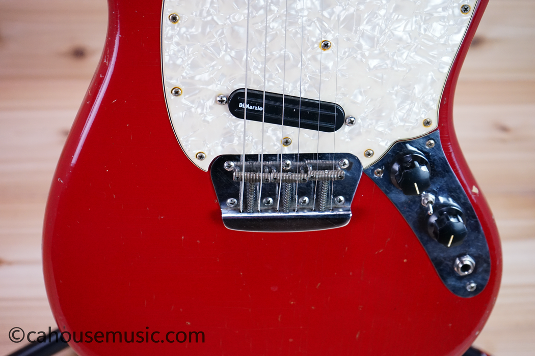 1966 Fender Duo-Sonic II Dakota Red Electric Guitar Used
