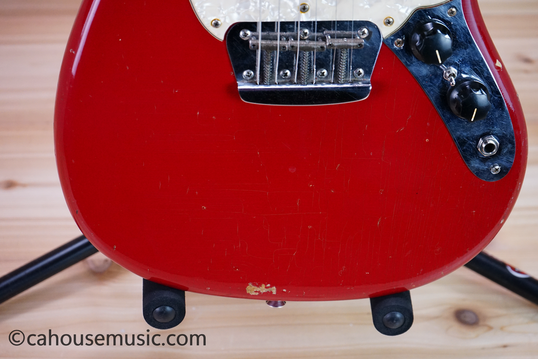 1966 Fender Duo-Sonic II Dakota Red Electric Guitar Used