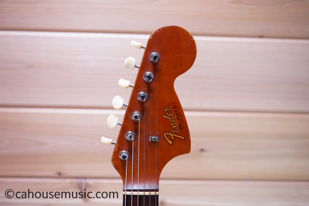 1966 Fender Duo-Sonic II Dakota Red Electric Guitar Used