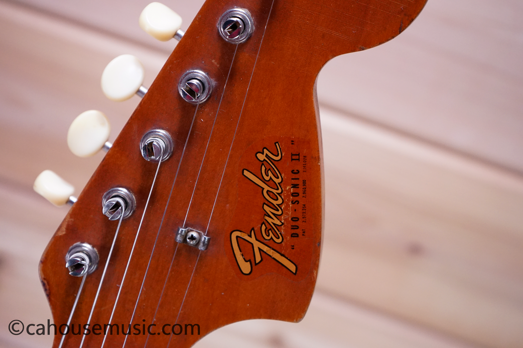 1966 Fender Duo-Sonic II Dakota Red Electric Guitar Used