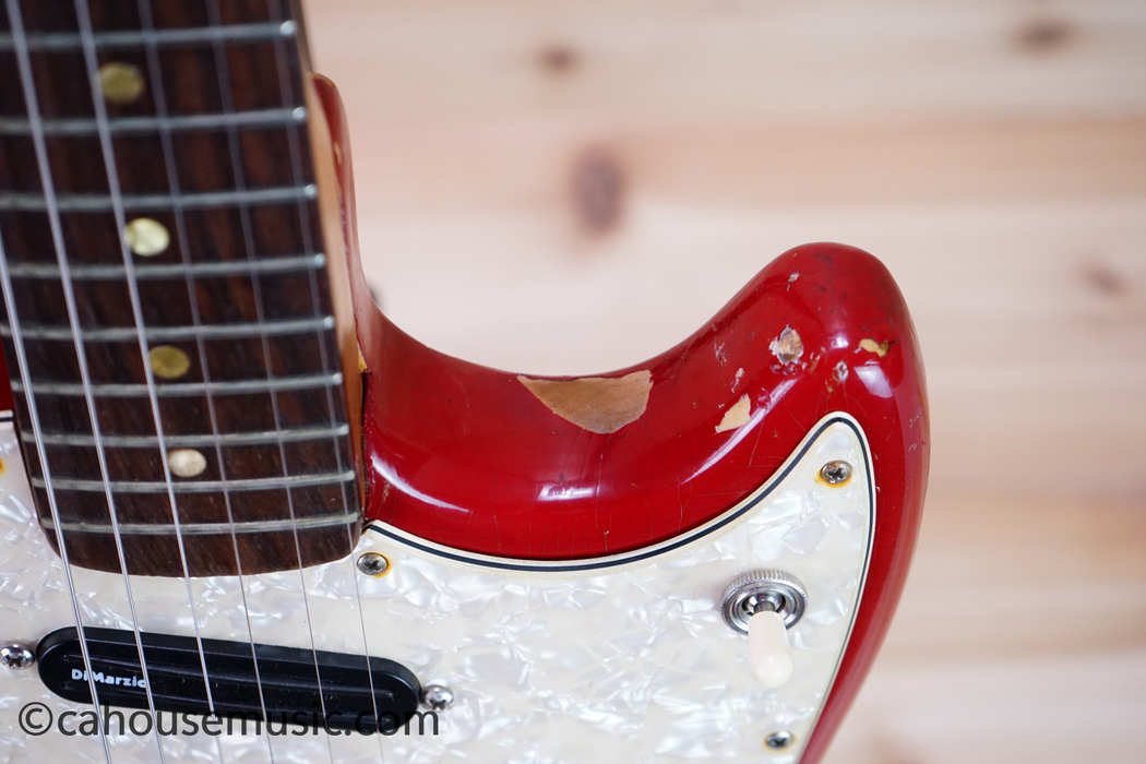 1966 Fender Duo-Sonic II Dakota Red Electric Guitar Used