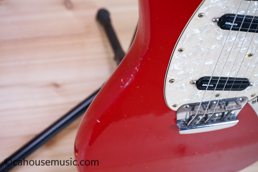1966 Fender Duo-Sonic II Dakota Red Electric Guitar Used