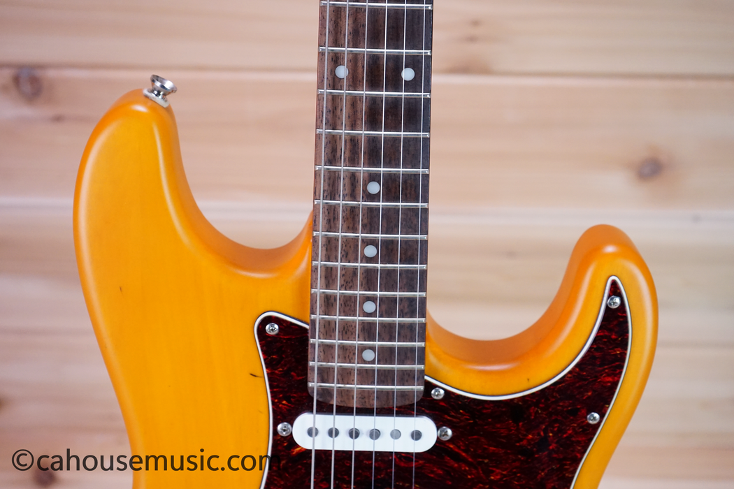 Squier Standard Stratocaster Electric Guitar Capri Orange Used
