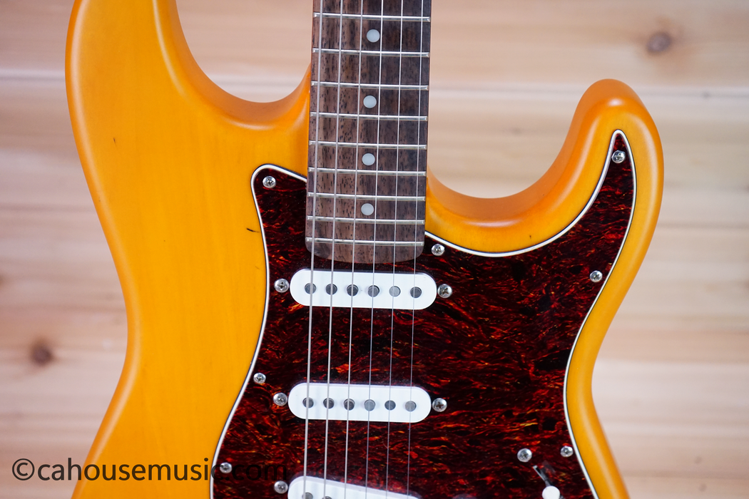 Squier Standard Stratocaster Electric Guitar Capri Orange Used