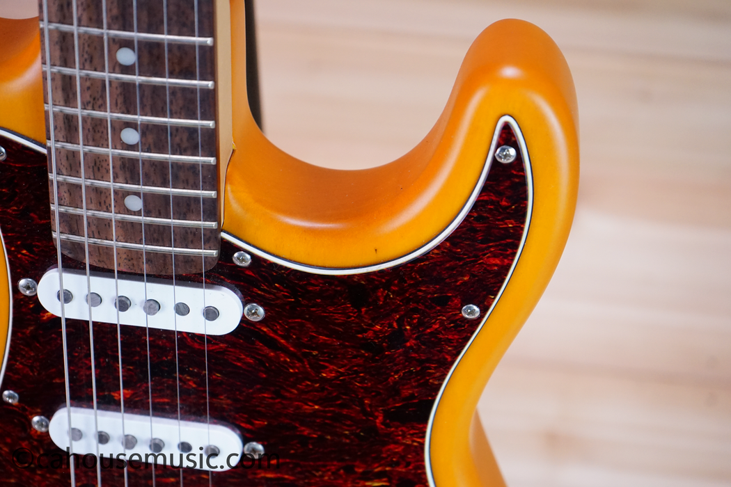 Squier Standard Stratocaster Electric Guitar Capri Orange Used