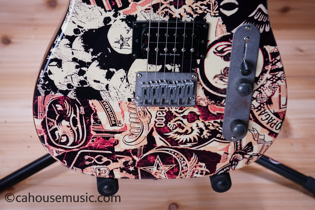 Squier Obey Graphic Telecaster HS Propaganda Telecaster Electric Guitar Used