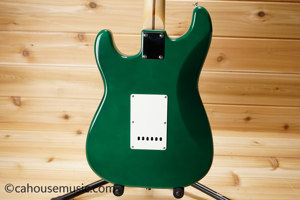 Squier Standard Double Fat Stratocaster Electric Guitar British Racing Green Used