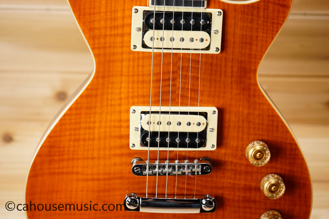 Tagima Mirach FL Transparent Amber Electric Guitar Used