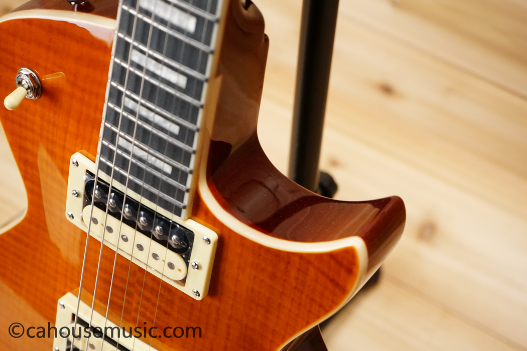 Tagima Mirach FL Transparent Amber Electric Guitar Used