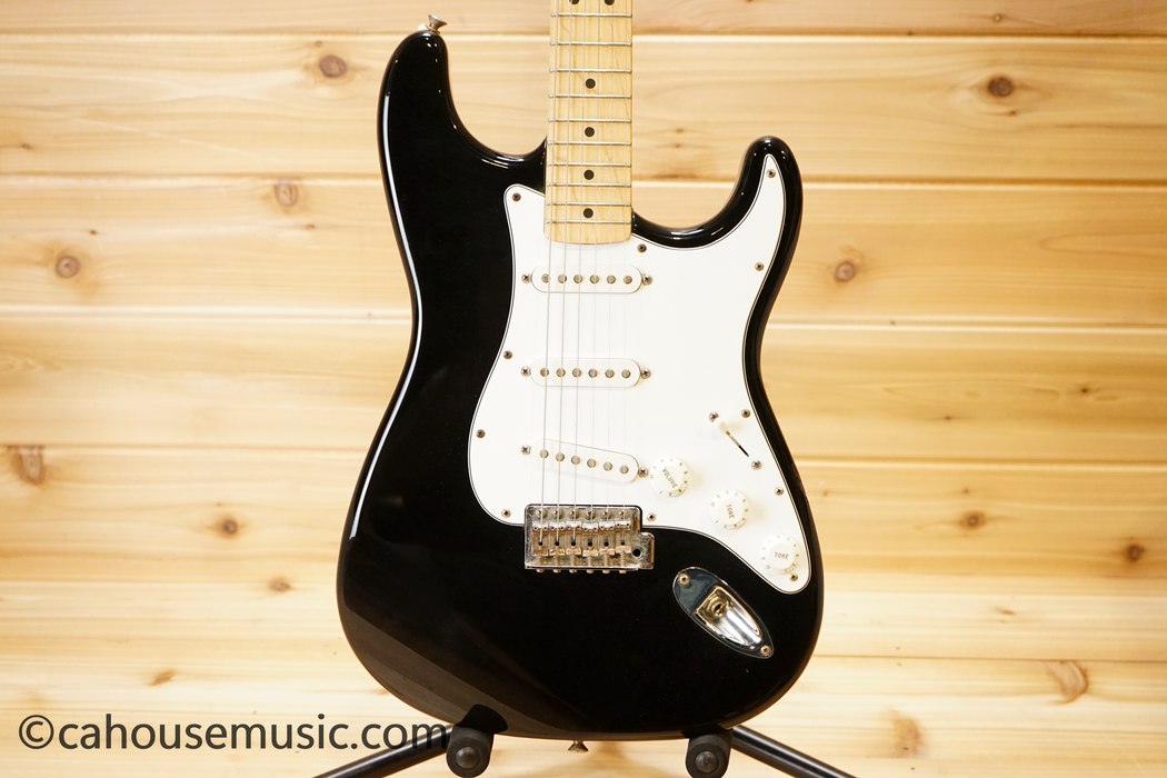 Fender Standard Stratocaster Maple Fretboard Electric Guitar Black Used