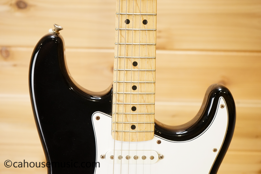 Fender Standard Stratocaster Maple Fretboard Electric Guitar Black Used