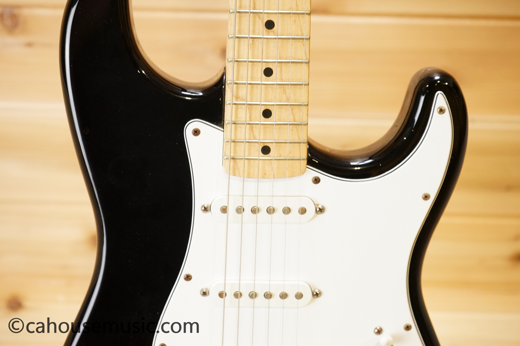 Fender Standard Stratocaster Maple Fretboard Electric Guitar Black Used
