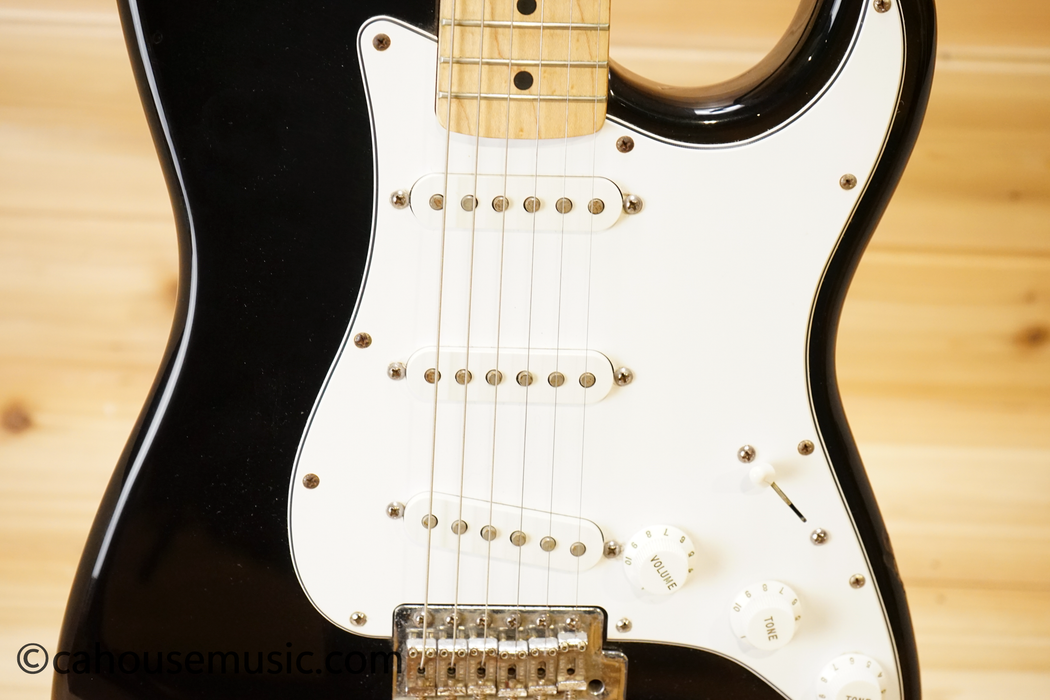 Fender Standard Stratocaster Maple Fretboard Electric Guitar Black Used