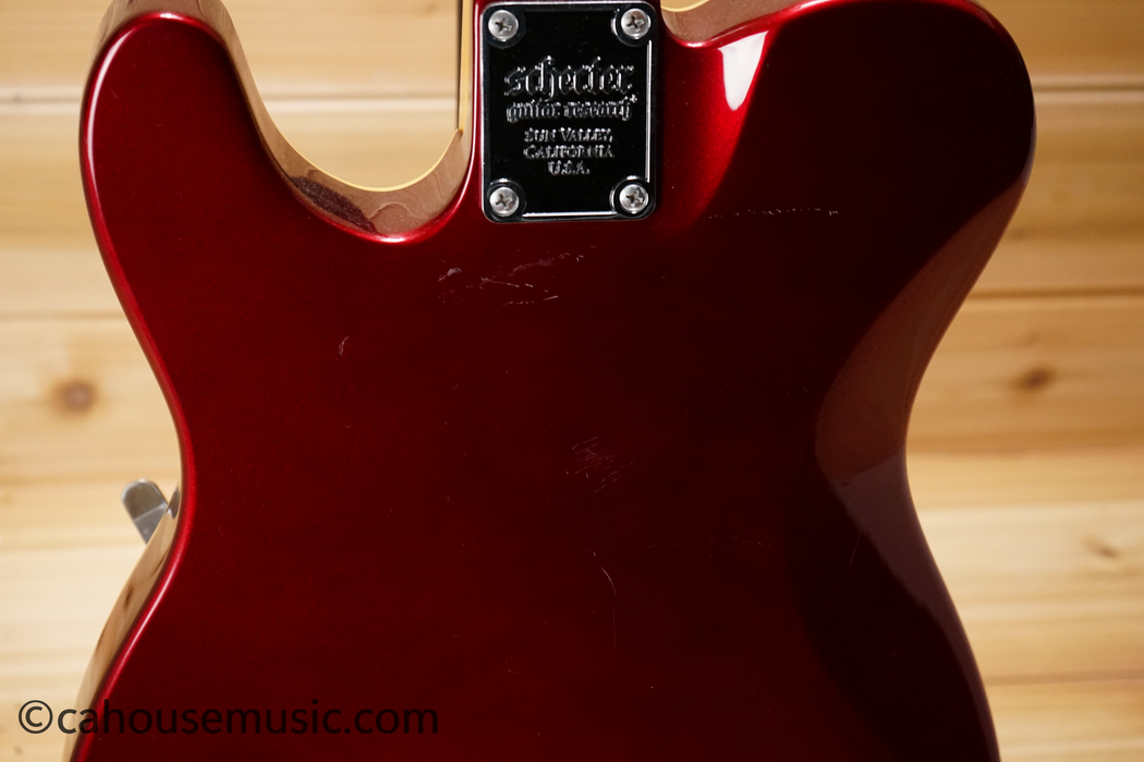 Schecter PT Fastback IIB Electric Guitar Metallic Red Used
