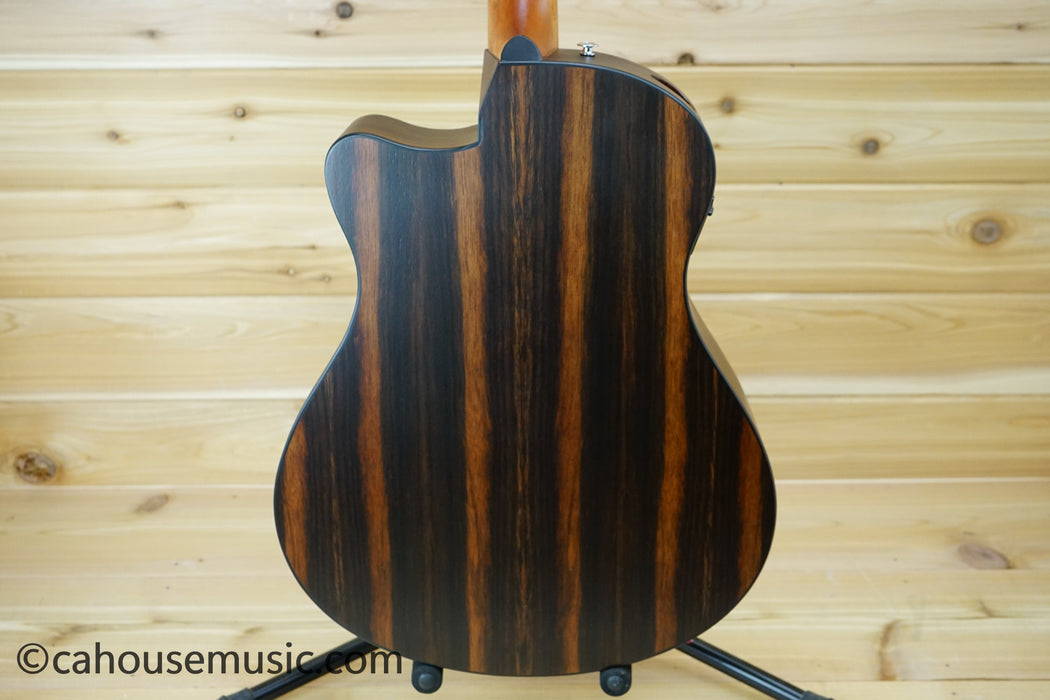 Ibanez AAM70CE Advanced Acoustic Auditorium Acoustic-Electric Guitar Transparent Charcoal Burst B-Stock