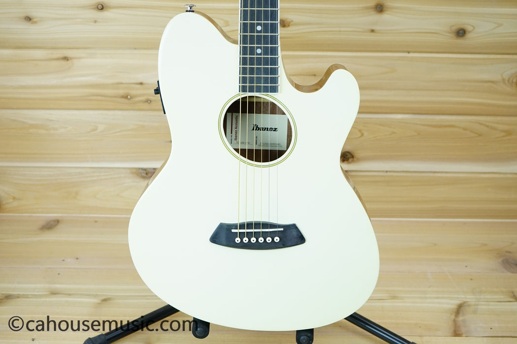 Ibanez Talman TCY10E Acoustic-Electric Guitar Ivory B-Stock