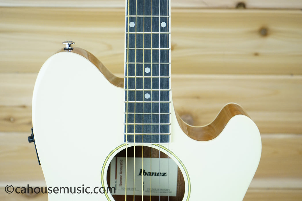 Ibanez Talman TCY10E Acoustic-Electric Guitar Ivory B-Stock