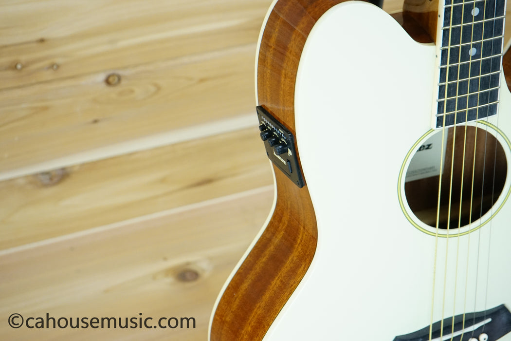 Ibanez Talman TCY10E Acoustic-Electric Guitar Ivory B-Stock