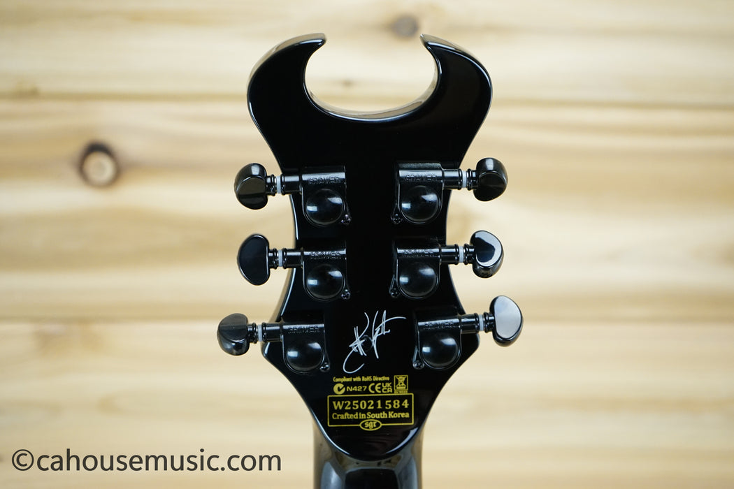 Schecter Synyster Gates Custom-S Electric Guitar Gloss Black with Silver Pinstripes B-Stock