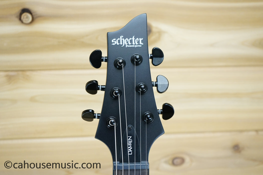 Schecter Damien-6 Solid Body Electric Guitar Satin Black B-Stock