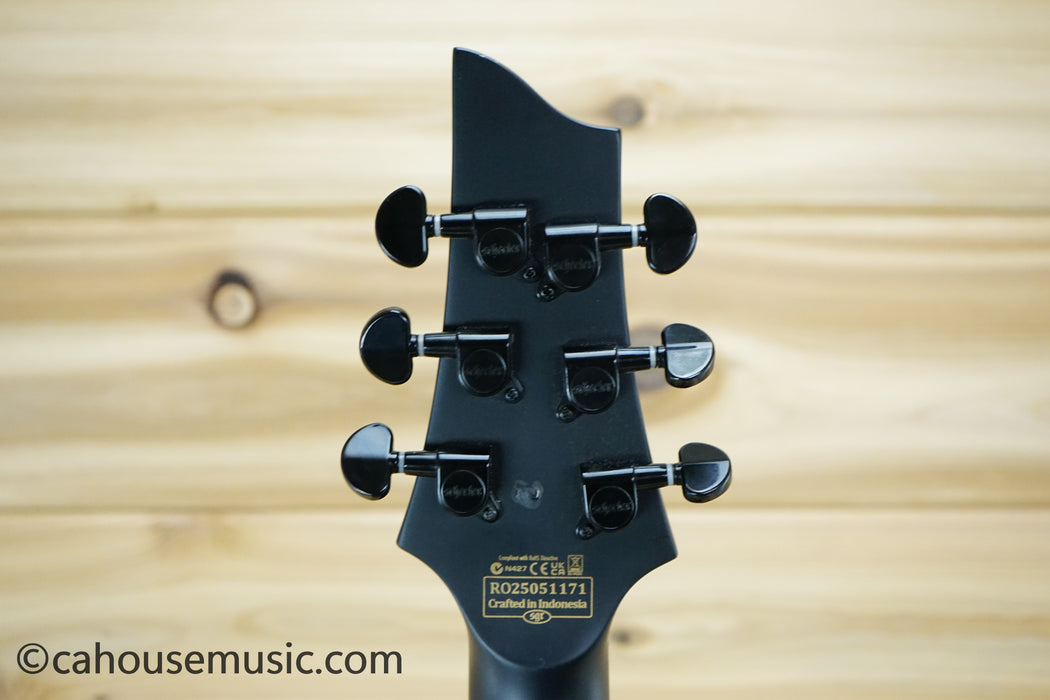 Schecter Damien-6 Solid Body Electric Guitar Satin Black B-Stock