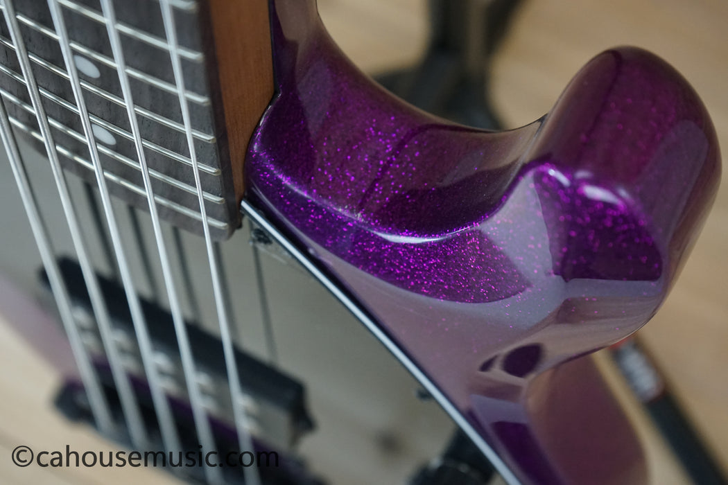 Sterling by Music Man StingRay5 5-String Bass Guitar Purple Sparkle B-Stock
