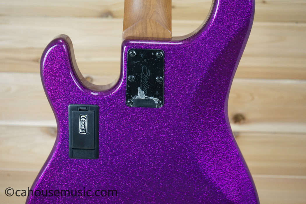 Sterling by Music Man StingRay5 5-String Bass Guitar Purple Sparkle B-Stock