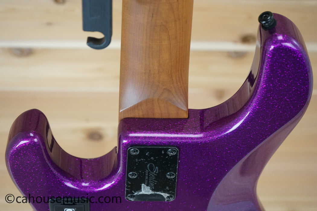 Sterling by Music Man StingRay5 5-String Bass Guitar Purple Sparkle B-Stock