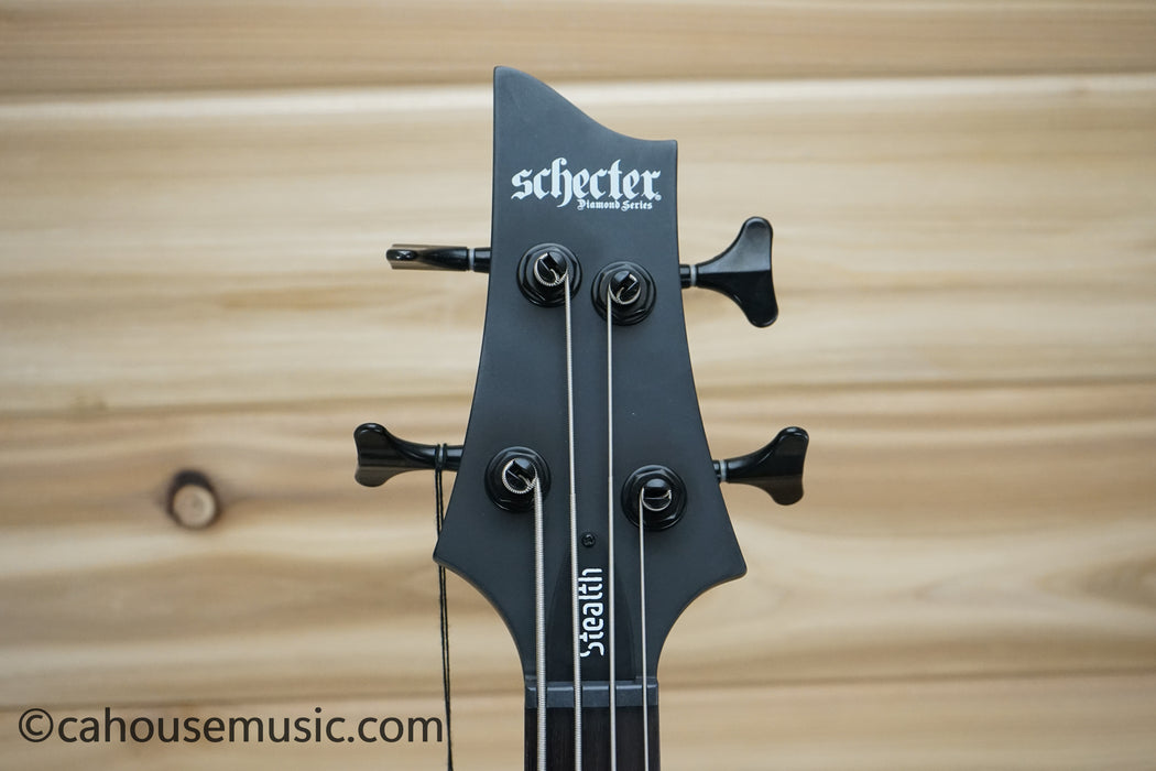 Schecter Stiletto Stealth-4 Bass Guitar Satin Black B-Stock