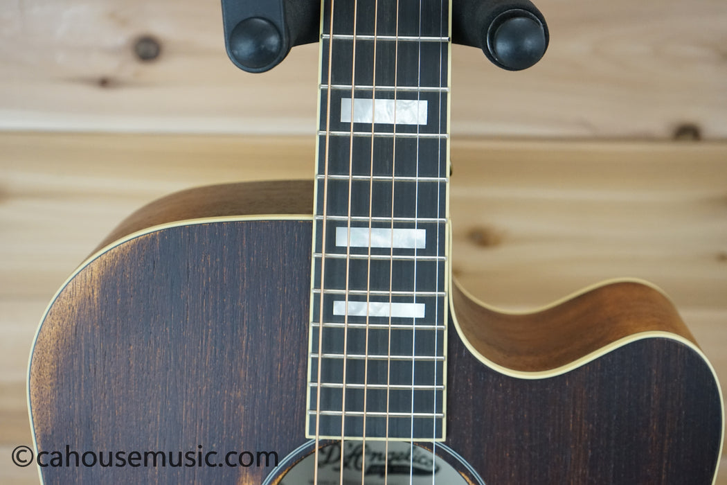D'Angelico Deluxe Bowery Aged Acoustic-Electric Guitar B-Stock