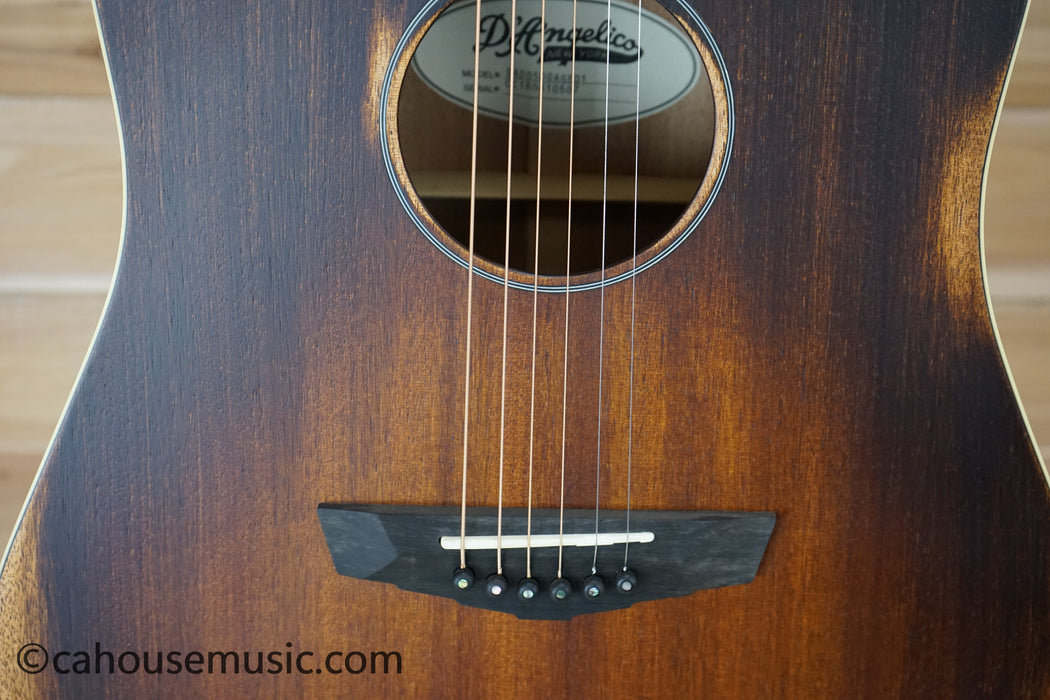 D'Angelico Deluxe Bowery Aged Acoustic-Electric Guitar B-Stock