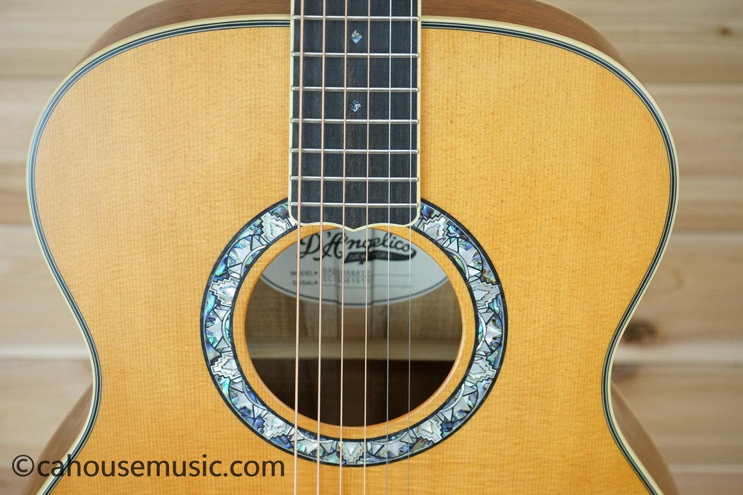 D'Angelico Deluxe Tammany Antique Natural Prototype Orchestra Acoustic-Electric Guitar