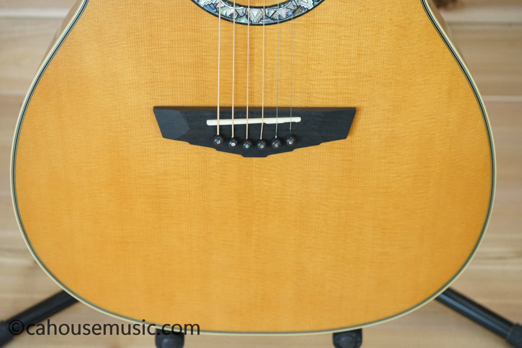 D'Angelico Deluxe Tammany Antique Natural Prototype Orchestra Acoustic-Electric Guitar